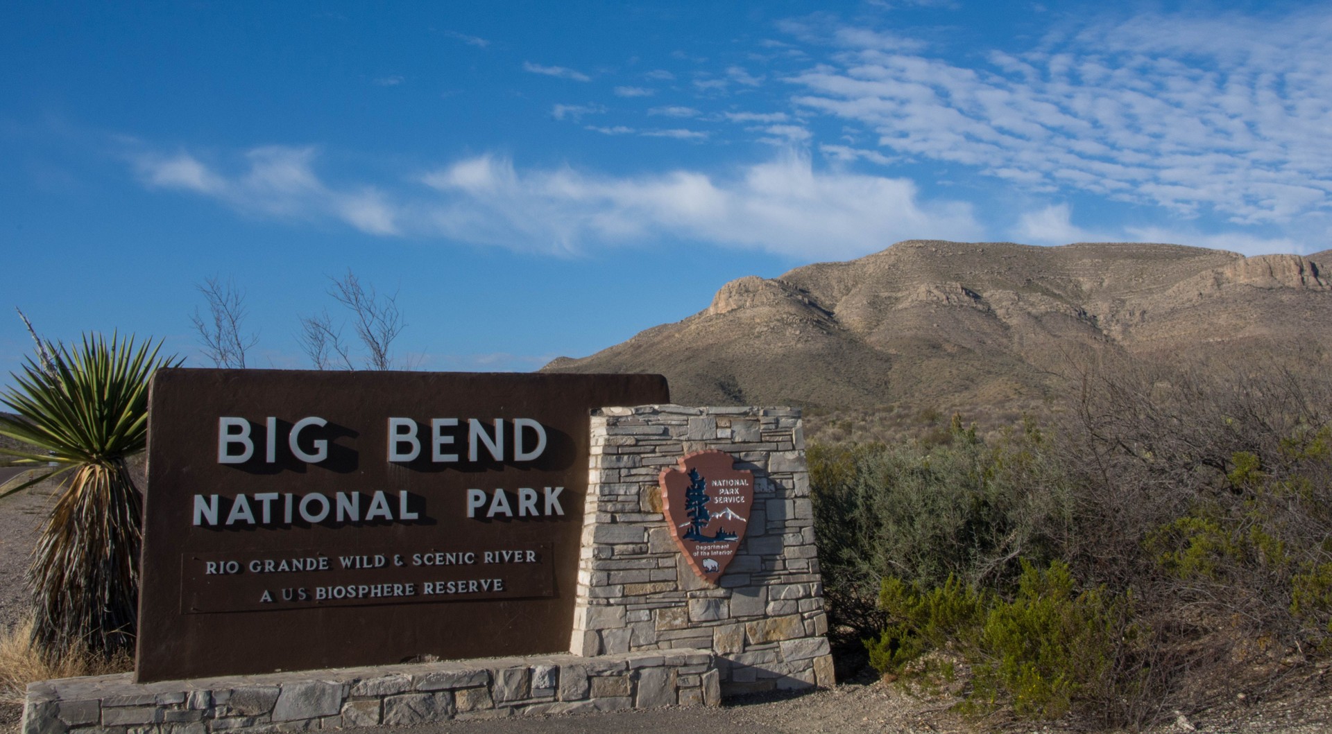 Big Bend National Park Sign